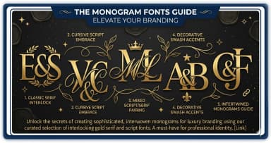 Monogram Fonts — History, Styles, and How to Create Personalized Initials