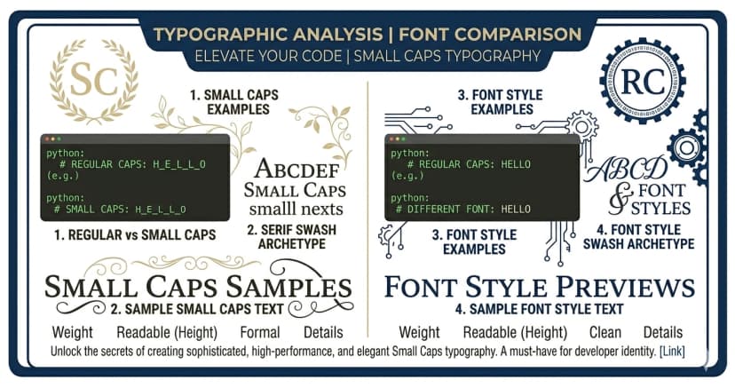 Small Caps โ History, Typography Rules, and How to Use Them Online
