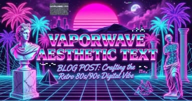 Vaporwave Aesthetic Text — What It Is and How to Use It